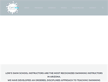 Tablet Screenshot of loriswimschool.com